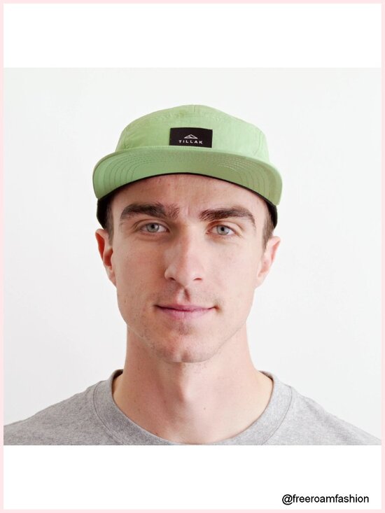 Lightweight Nylon 5 Panel Snapback Camp Hat main image 5
